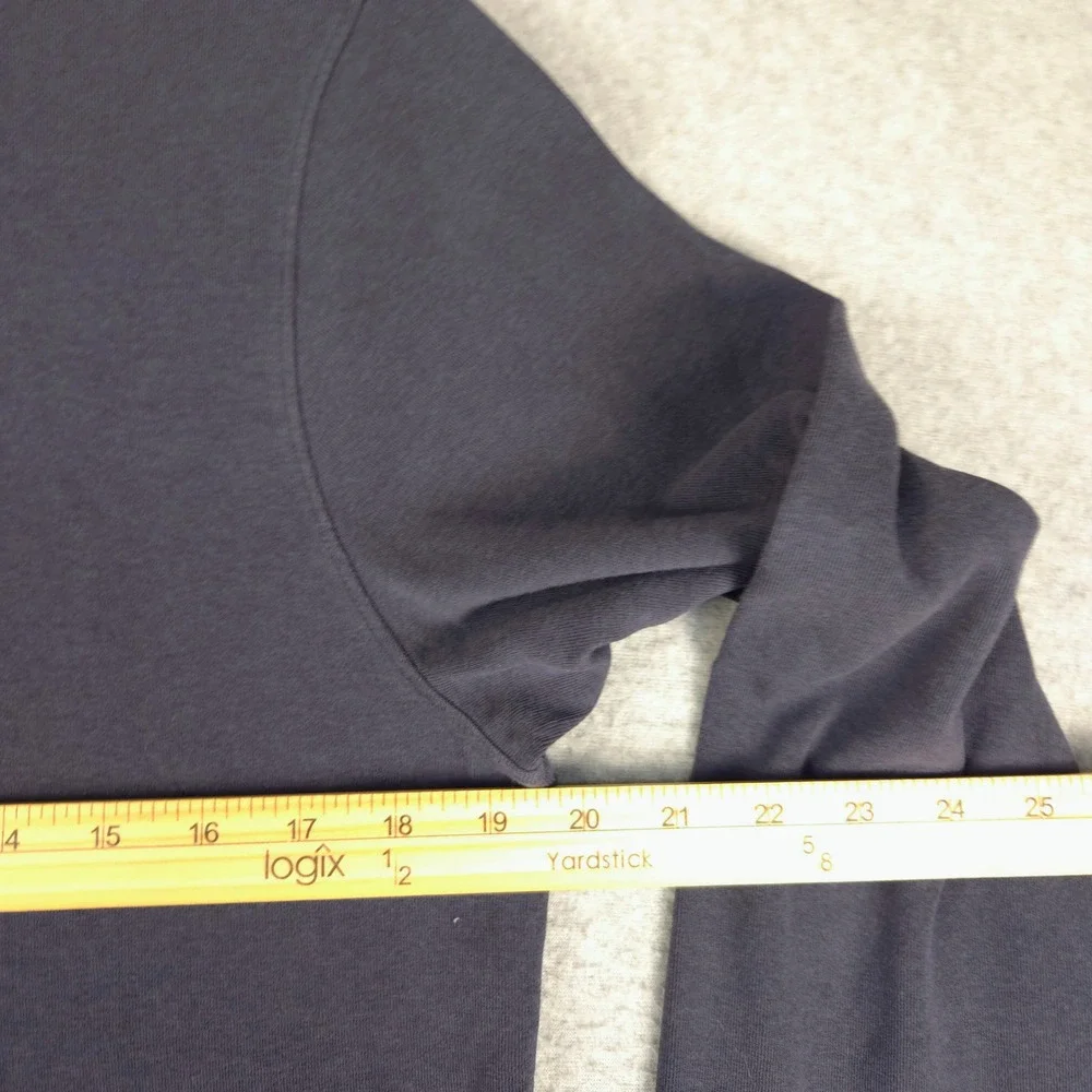 Vuori Mens Westport Long Sleeve Polo Shirt Gray Cotton Modal Stretch Size S V270